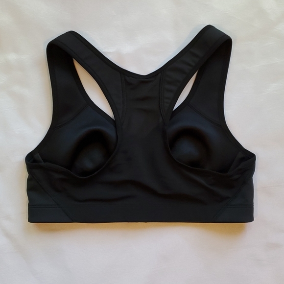 Lululemon Black Zip Front Sports Bra Size 6 - Picture 2 of 2